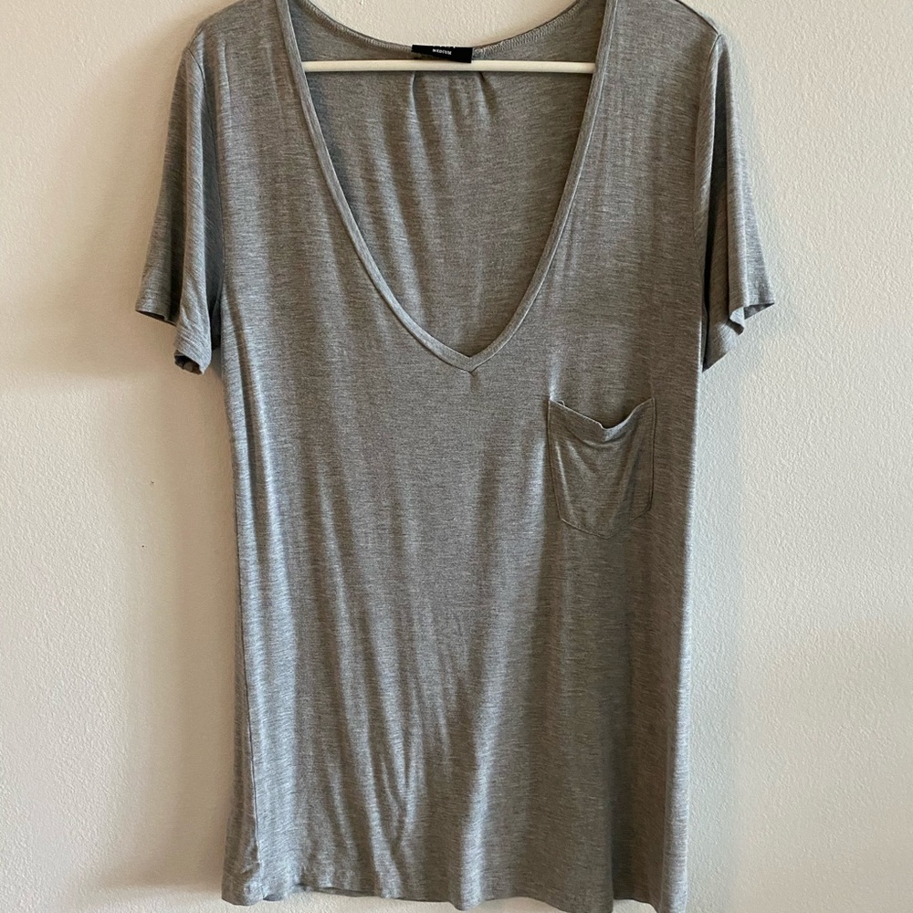 Grey Cotton Tee
